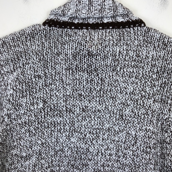 Cherokee Full Zip Knit Speckled Turtleneck Sweater Sz S - Picture 9 of 10